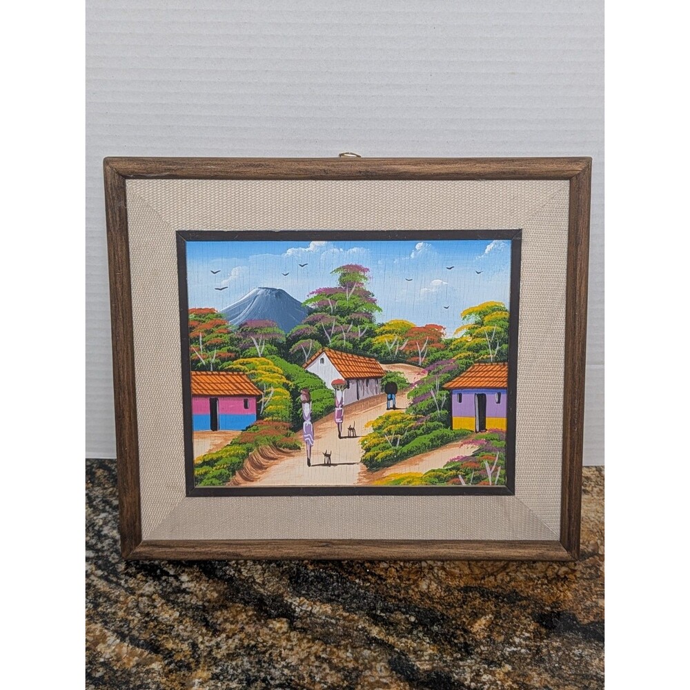 la Palma El Salvador Style Folk Art Painting
